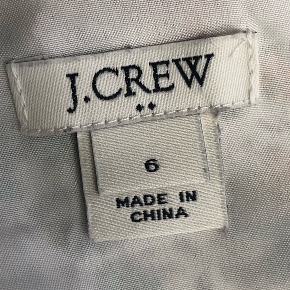 JCrew Adjustable Strap Scallope Front Floral Size 6 Lined Top - Picture 5 of 10